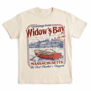 Greetings From Widow's Bay Shirt | Vintage Coastal Postcard Tee