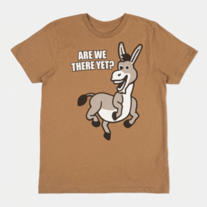 Shrek Donkey Kids Graphic Tee: Are We There Yet? Road Trip Shirt