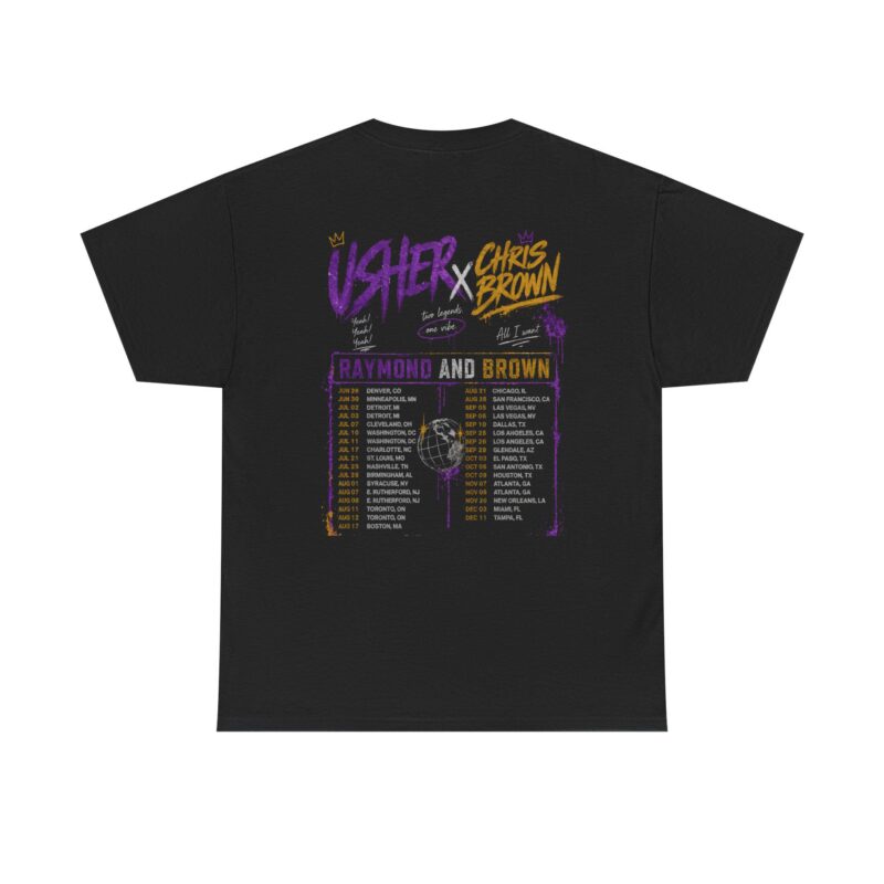Usher & Chris Brown Vintage Bootleg Graphic Tee | Exclusive R&B Tour
