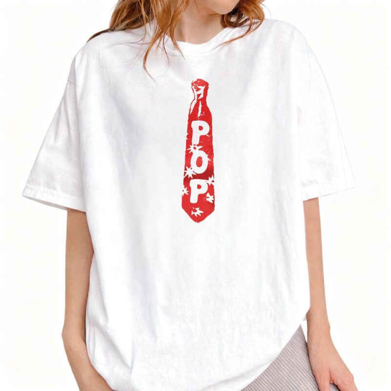 Pop Tie Graphic T-Shirt | Funny Grandpa & Dad Gift Tee