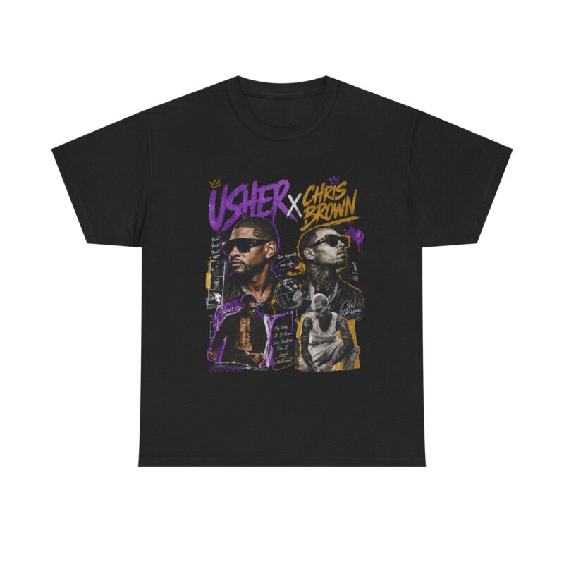 Usher & Chris Brown Vintage Bootleg Graphic Tee | Exclusive R&B Tour