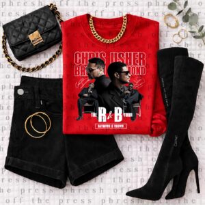 Chris Brown & Usher The R&B Tour Sweatshirt - Vintage Bootleg Merch