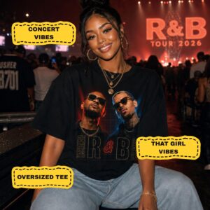 RnB Tour 2026 Shirt - Usher & Chris Brown Concert Tee