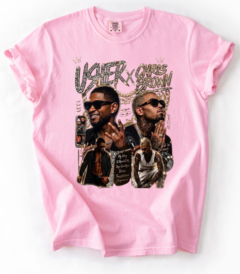 Usher x Chris Brown Y2K Vintage R&B Tour 2026 Graphic Tee