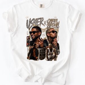 Usher x Chris Brown Y2K Vintage R&B Tour 2026 Graphic Tee