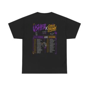 Usher & Chris Brown Vintage Bootleg Graphic Tee | Exclusive R&B Tour