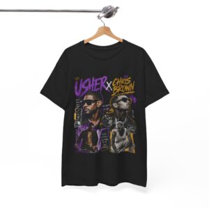 Usher & Chris Brown Vintage Bootleg Graphic Tee | Exclusive R&B Tour