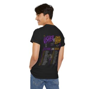 Usher & Chris Brown Vintage Bootleg Graphic Tee | Exclusive R&B Tour