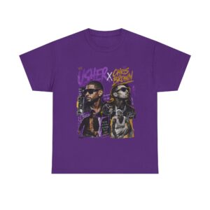 Usher & Chris Brown Vintage Bootleg Graphic Tee | Exclusive R&B Tour