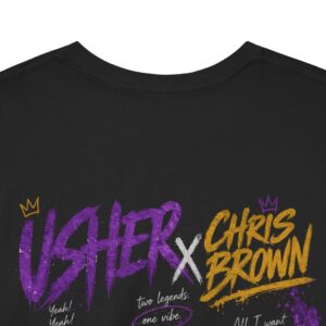 Usher & Chris Brown Vintage Bootleg Graphic Tee | Exclusive R&B Tour