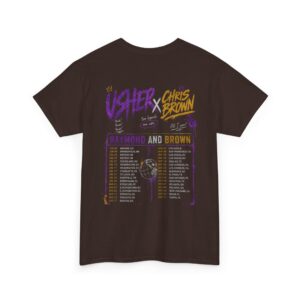Usher & Chris Brown Vintage Bootleg Graphic Tee | Exclusive R&B Tour