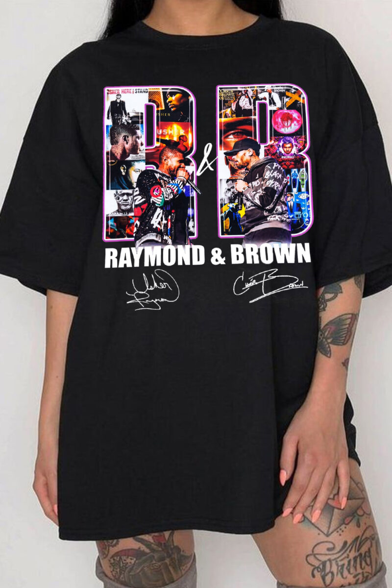 Raymond & Brown R&B Tour 2026 Shirt - Vintage Usher x Chris Brown Tee