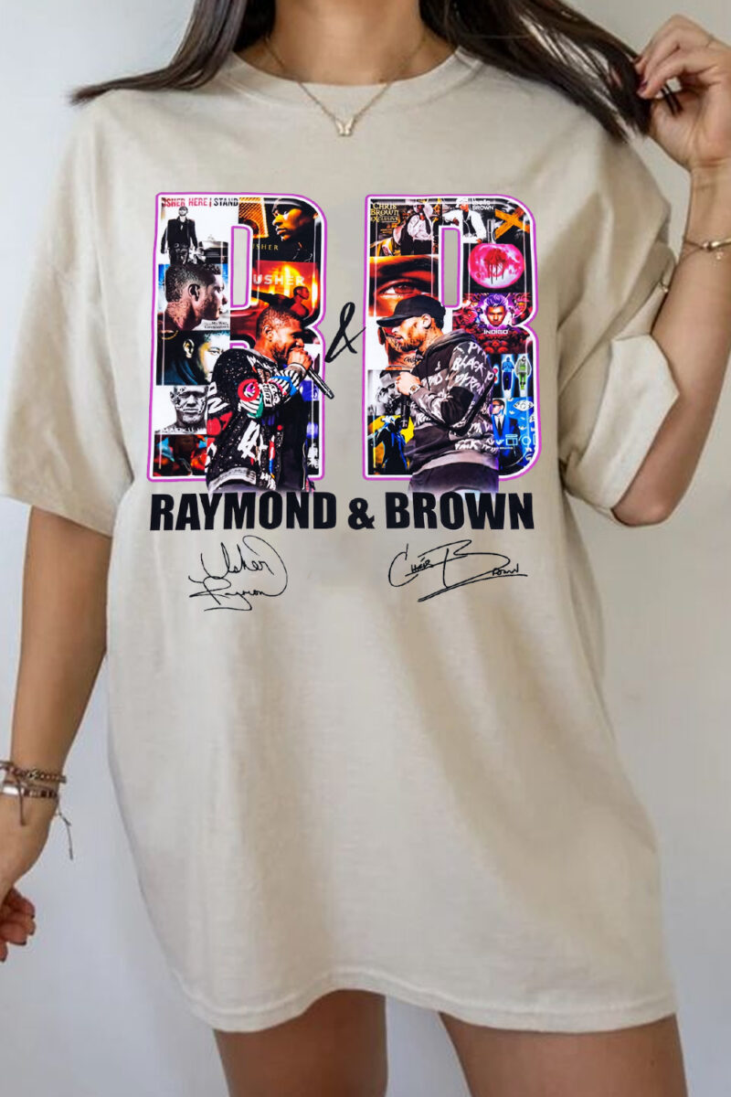 Raymond & Brown R&B Tour 2026 Shirt - Vintage Usher x Chris Brown Tee