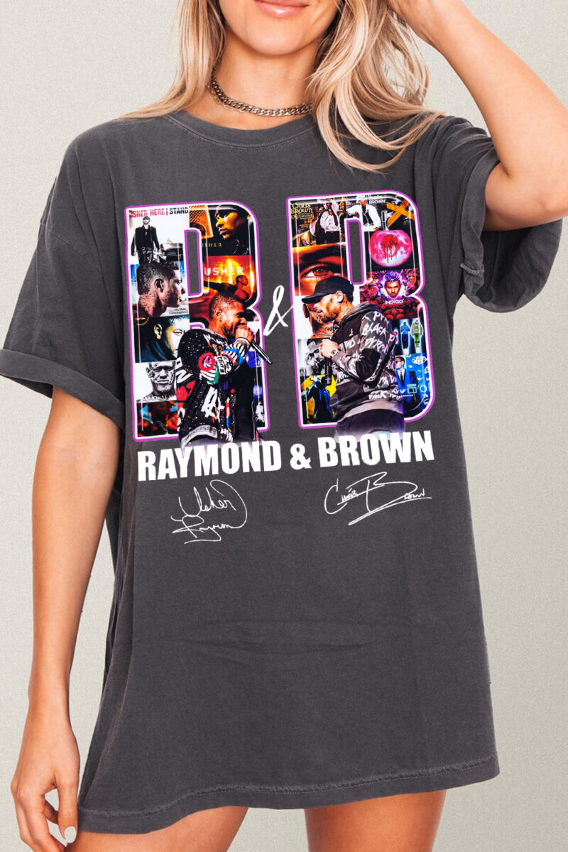 Raymond & Brown R&B Tour 2026 Shirt - Vintage Usher x Chris Brown Tee