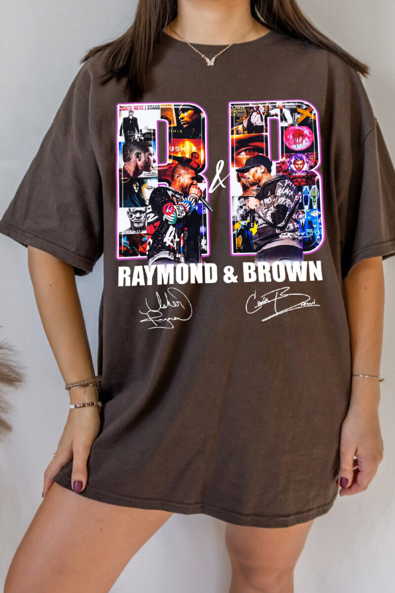 Raymond & Brown R&B Tour 2026 Shirt - Vintage Usher x Chris Brown Tee