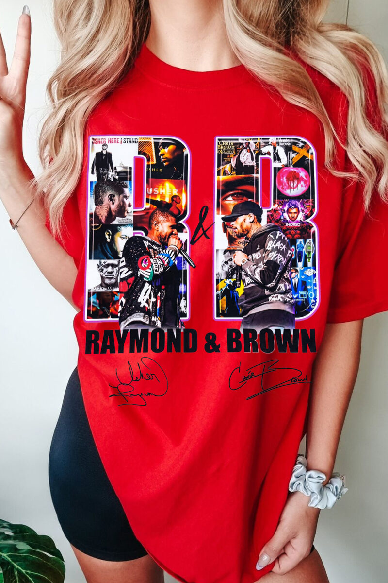 Raymond & Brown R&B Tour 2026 Shirt - Vintage Usher x Chris Brown Tee