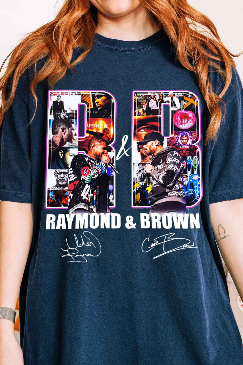 Raymond & Brown R&B Tour 2026 Shirt - Vintage Usher x Chris Brown Tee