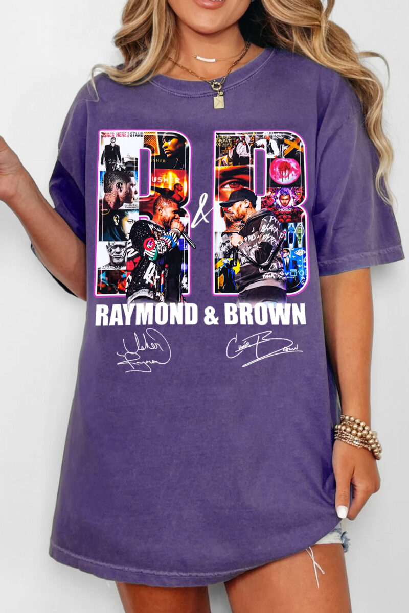 Raymond & Brown R&B Tour 2026 Shirt - Vintage Usher x Chris Brown Tee