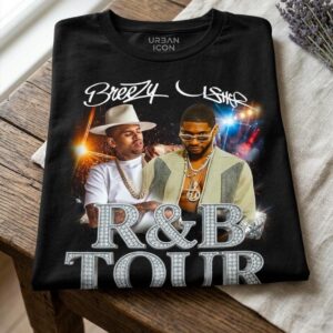 Breezy & Usher R&B Tour 2026 PNG - Vintage Bootleg Shirt Design