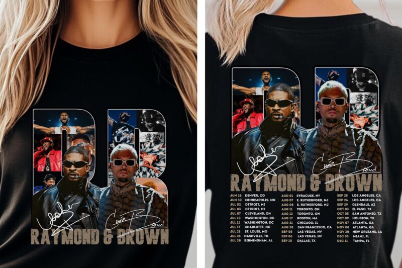 Raymond & Brown Tour 2026 T-Shirt | Official R&B Concert Graphic Tee