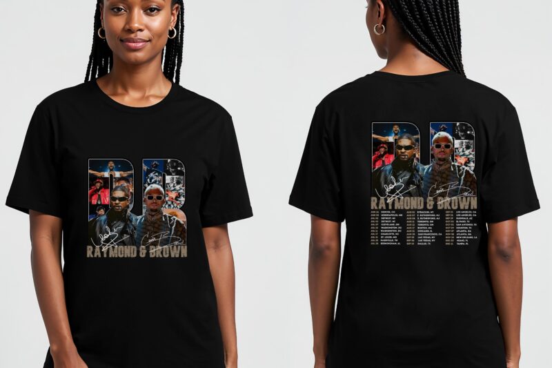 Raymond & Brown Tour 2026 T-Shirt | Official R&B Concert Graphic Tee