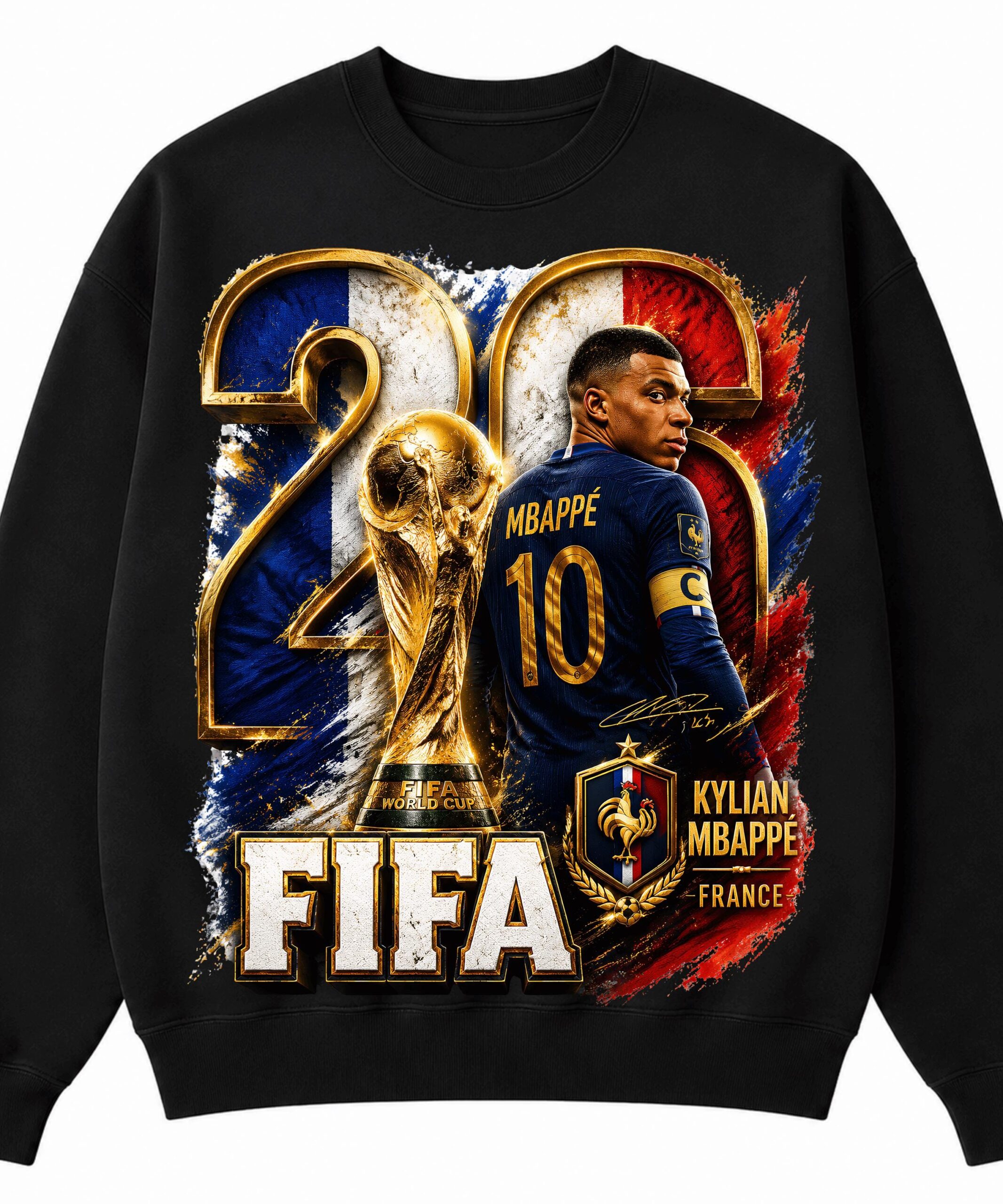 Kylian Mbappé France 2026 World Cup Graphic Sweatshirt