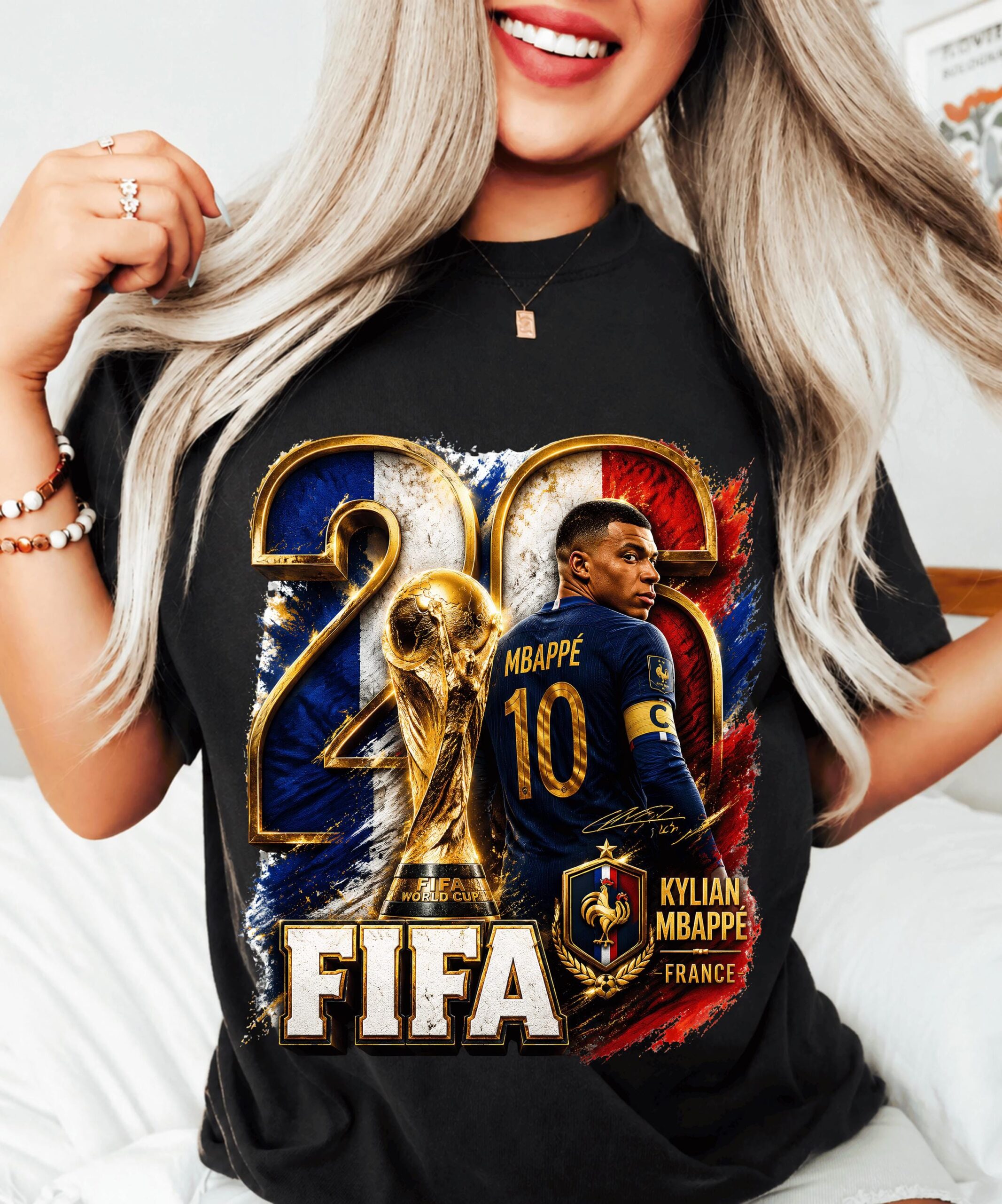 Kylian Mbappé France 2026 World Cup Graphic Sweatshirt