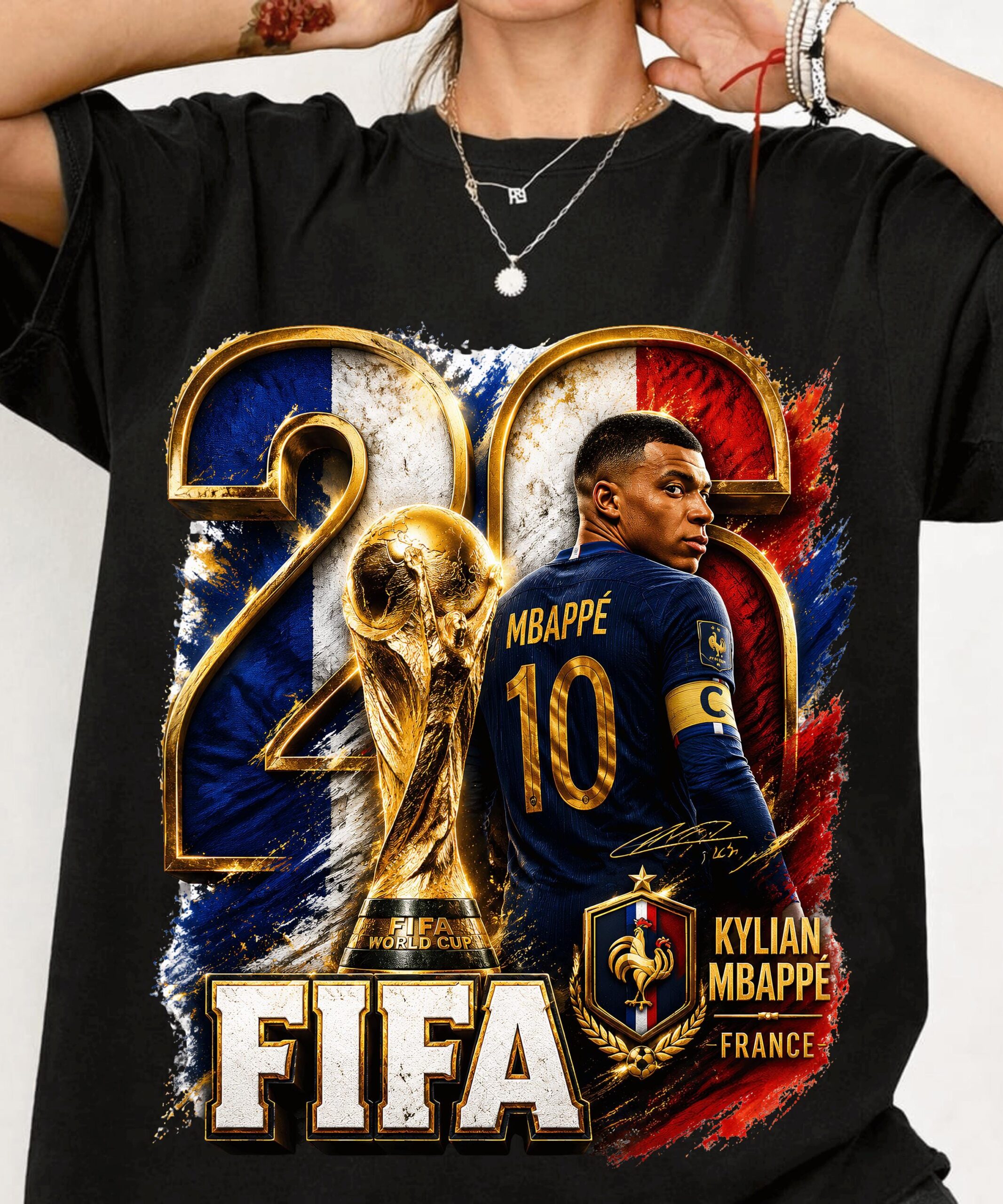 Kylian Mbappé France 2026 World Cup Graphic Sweatshirt