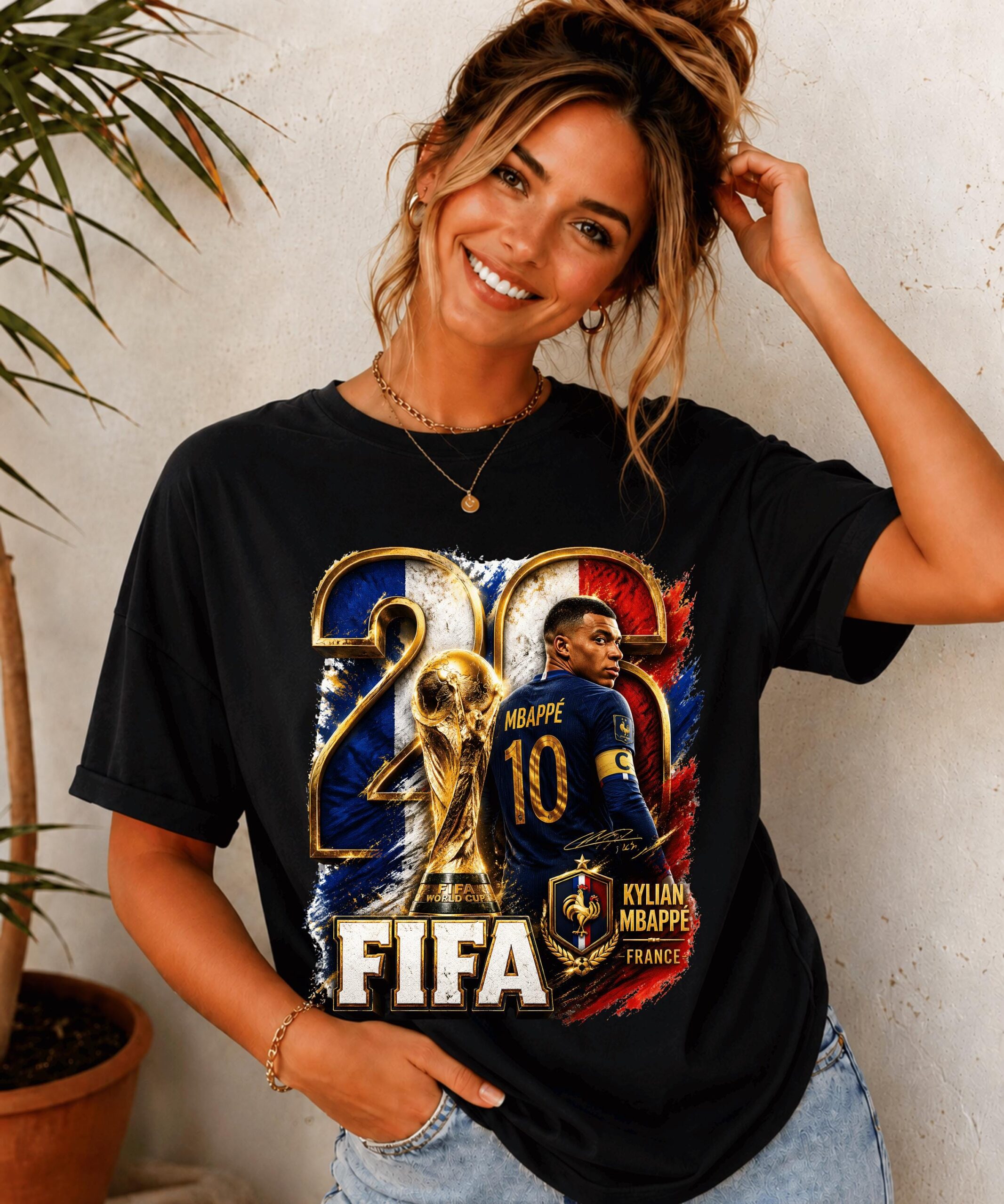 Kylian Mbappé France 2026 World Cup Graphic Sweatshirt