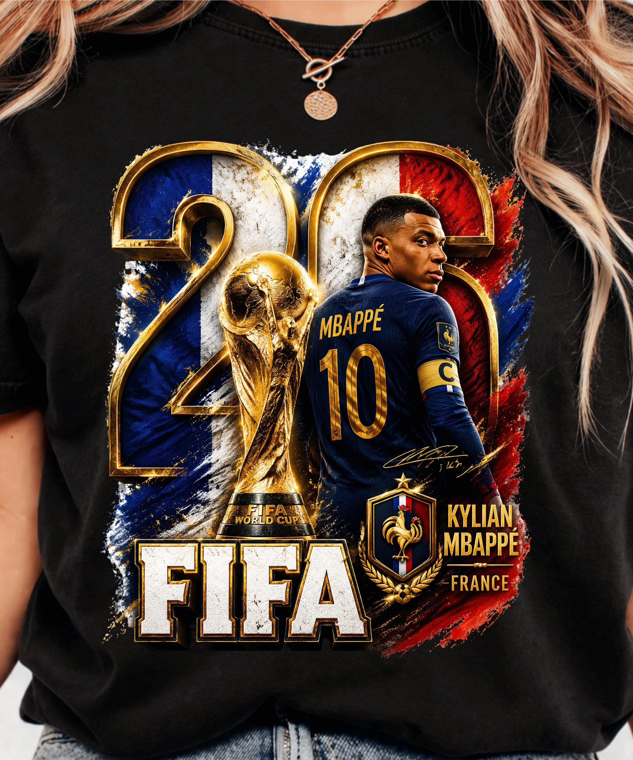 Kylian Mbappé France 2026 World Cup Graphic Sweatshirt
