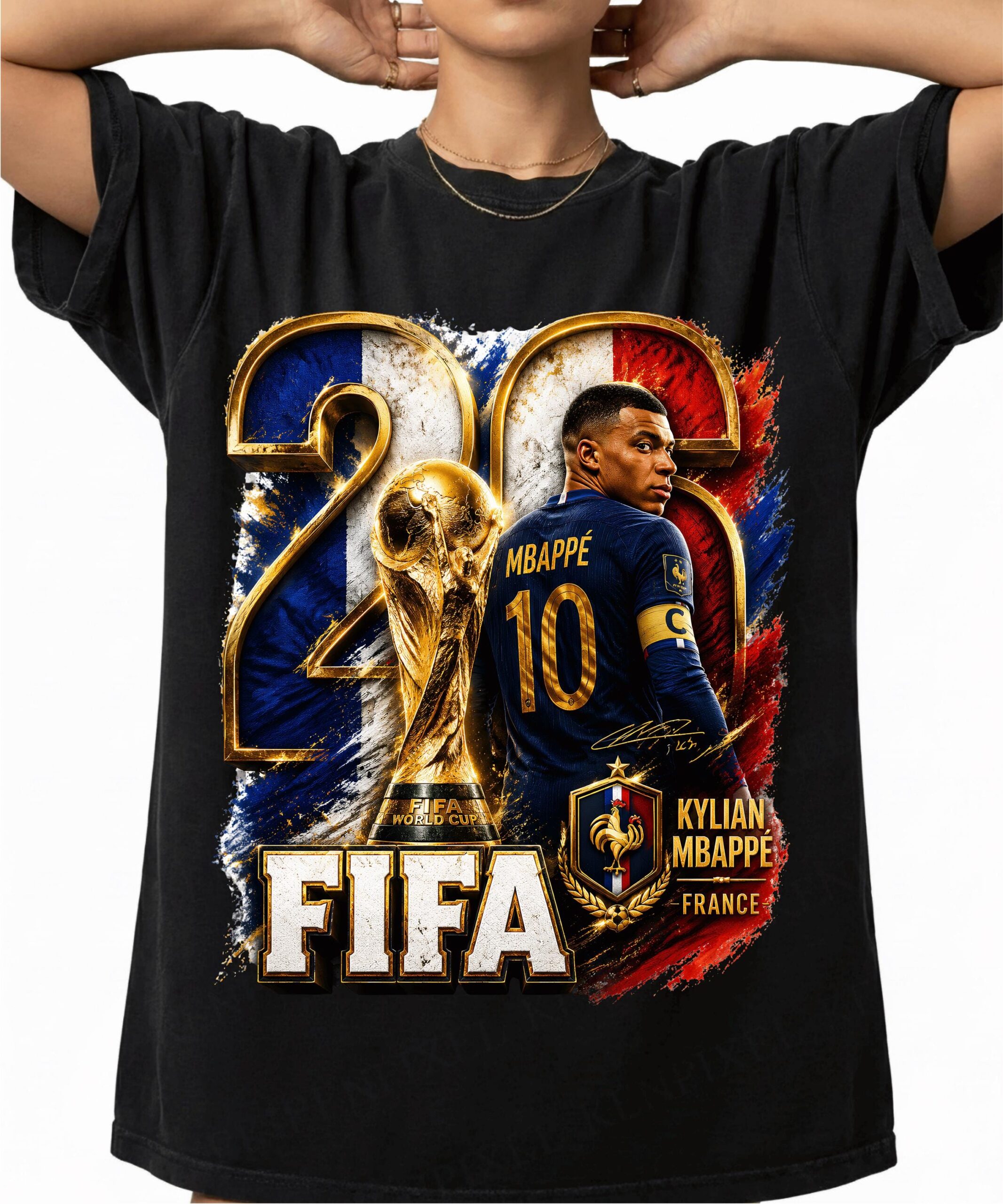 Kylian Mbappé France 2026 World Cup Graphic Sweatshirt