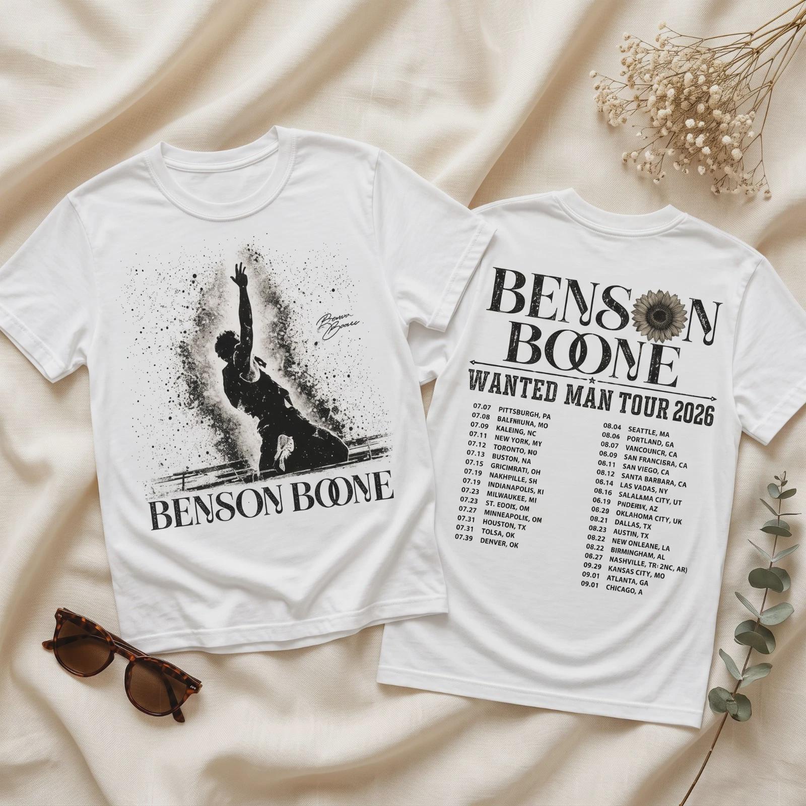 Benson Boone Wanted Man Tour 2026 Shirt | Vintage Concert Merch