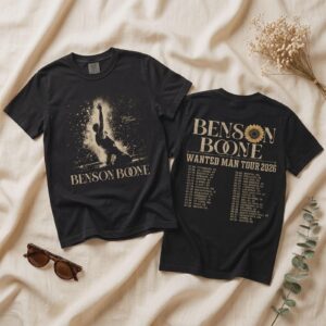 Benson Boone Wanted Man Tour 2026 Shirt | Vintage Concert Merch