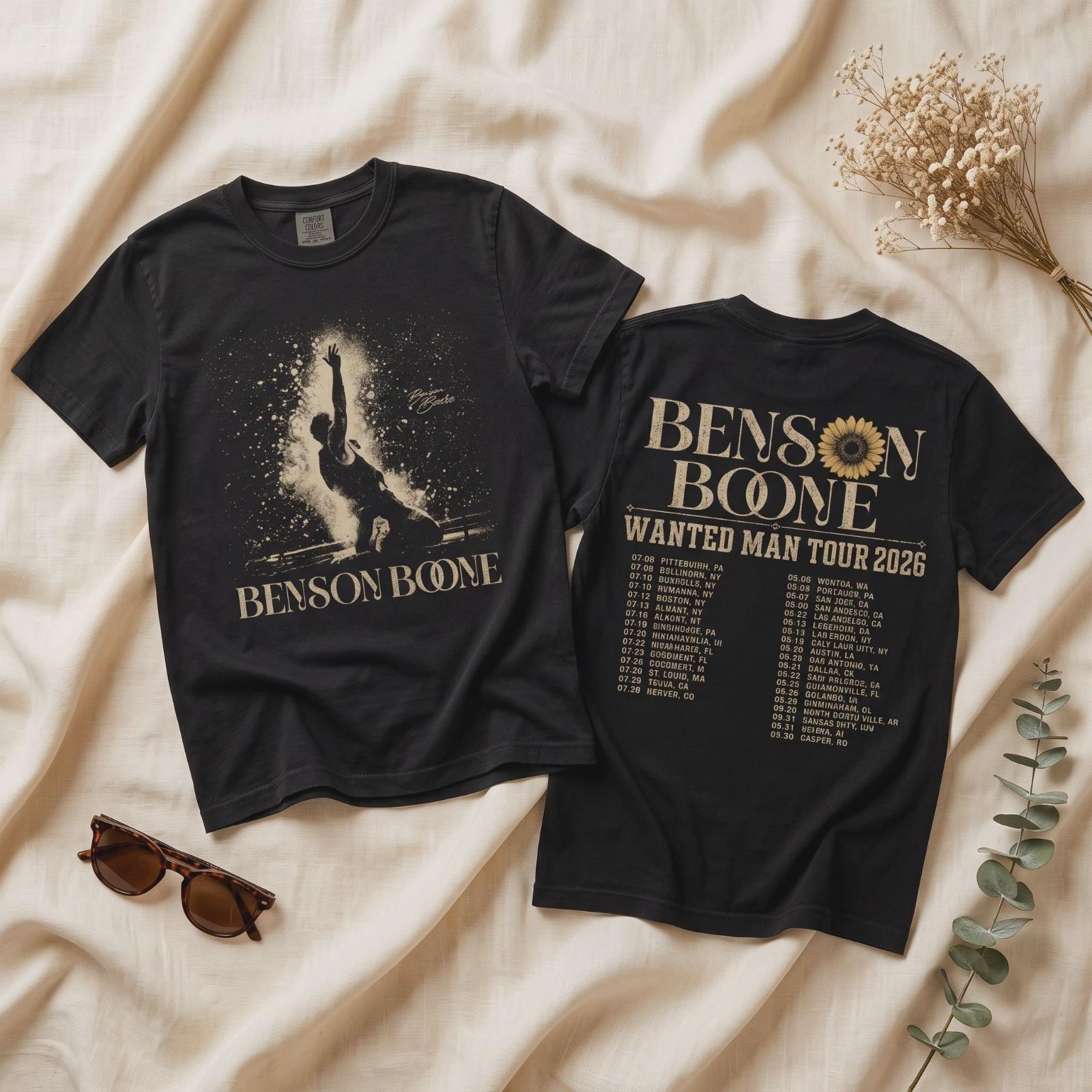 Benson Boone Wanted Man Tour 2026 Shirt | Vintage Concert Merch
