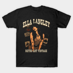 Ella Langley Retro Art Vintage Tee | Distressed Country Concert Shirt