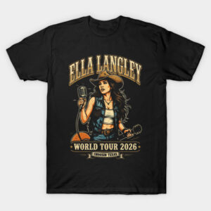Vintage Ella Langley World Tour 2026 Shirt | Country Graphic Tee