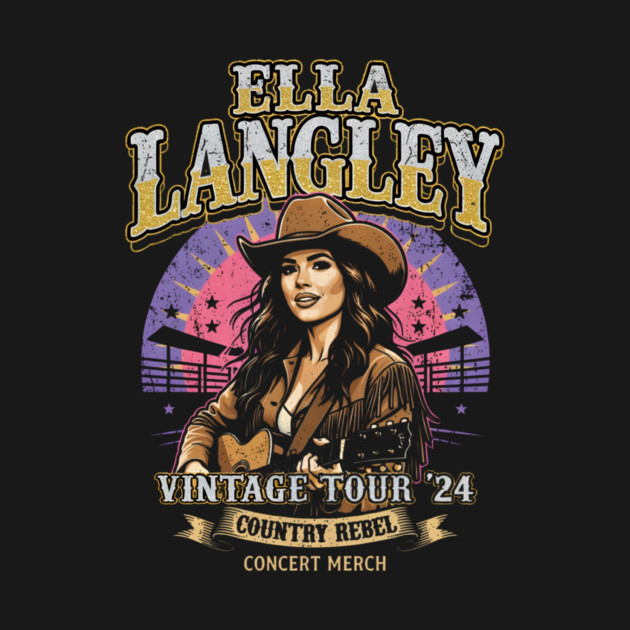 Ella Langley Vintage Tour '24 Graphic Tee | Country Rebel Merch