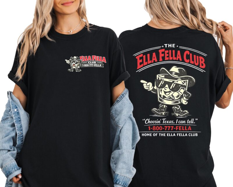 Ella Fella Club Choosin' Texas T-Shirt | Retro Western Concert Tee
