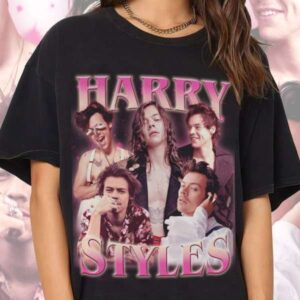 Vintage Harry Styles Shirt 90s Retro Concert Graphic Tee
