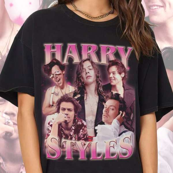 Vintage Harry Styles Shirt 90s Retro Concert Graphic Tee