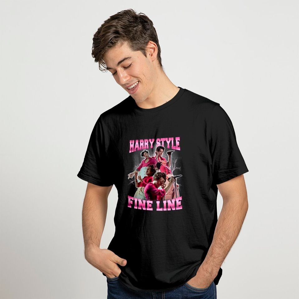 Vintage Harry Styles Fine Line Graphic Tee | 90s Bootleg Fan Shirt