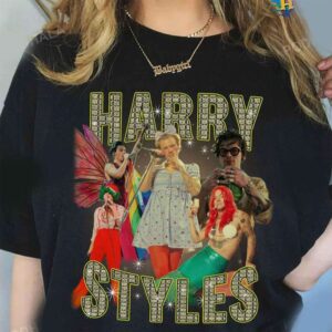 Harry Styles Iconic Looks Vintage Graphic Tee - Retro Fan Merch