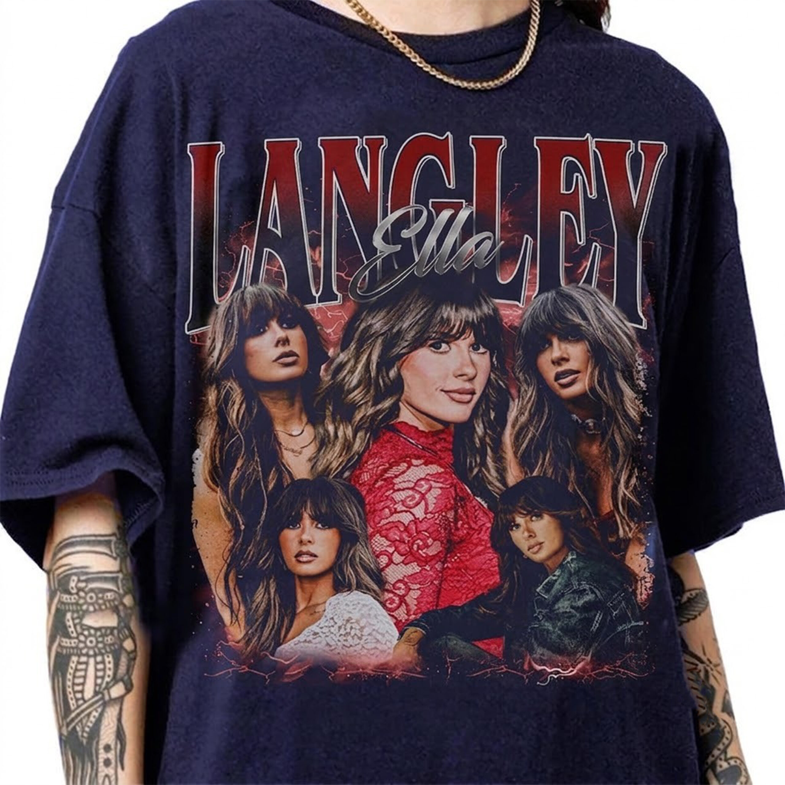 Ella Langley Vintage Graphic Tee | 90s Retro Bootleg Tour Shirt