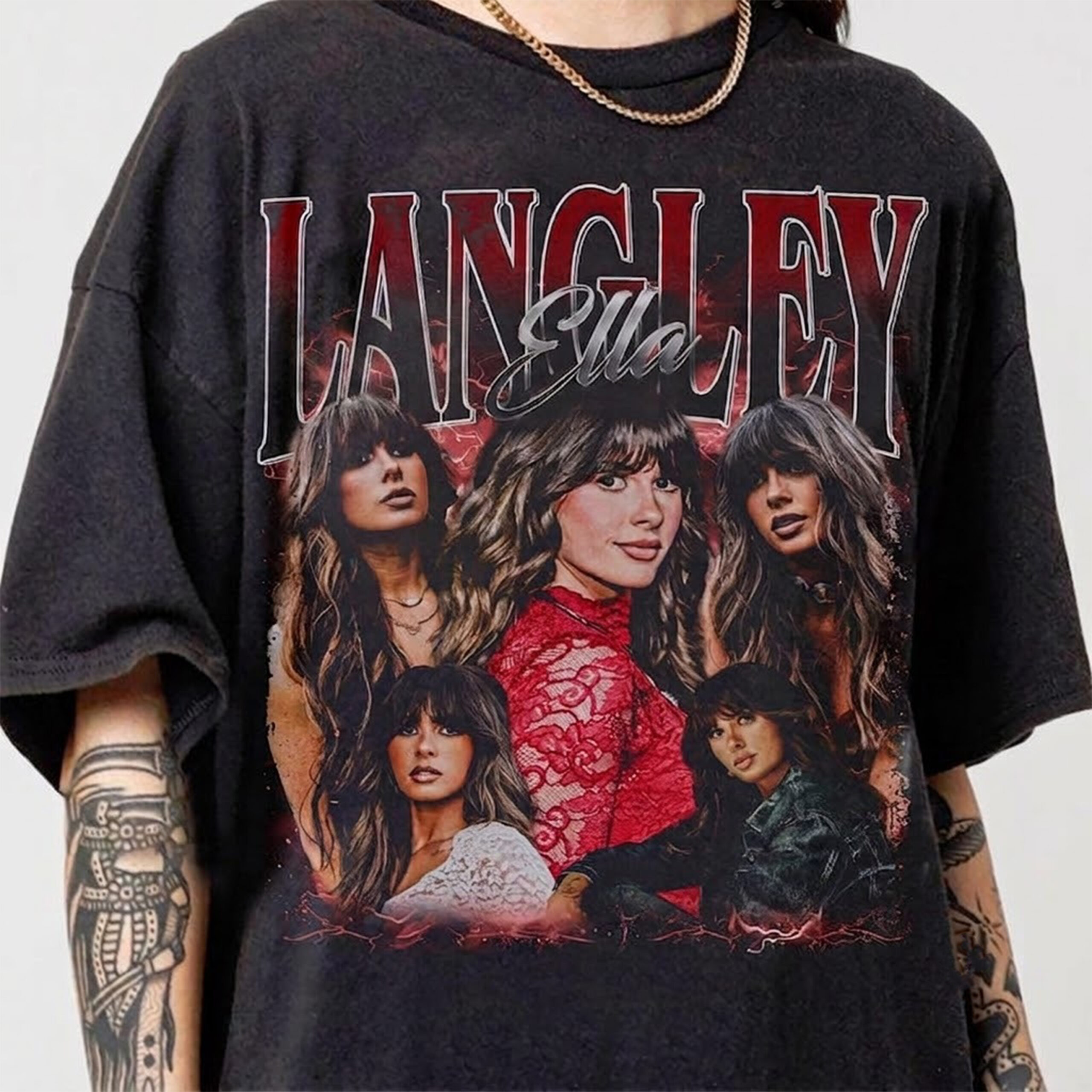 Ella Langley Vintage Graphic Tee | 90s Retro Bootleg Tour Shirt