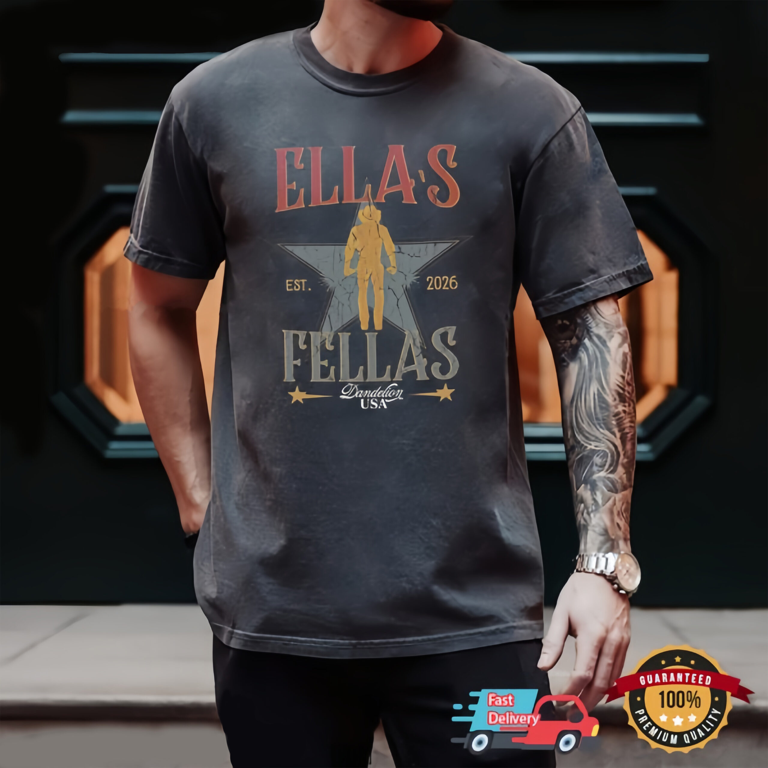 Ella's Fellas Vintage Western Graphic Tee | Country Concert Shirt
