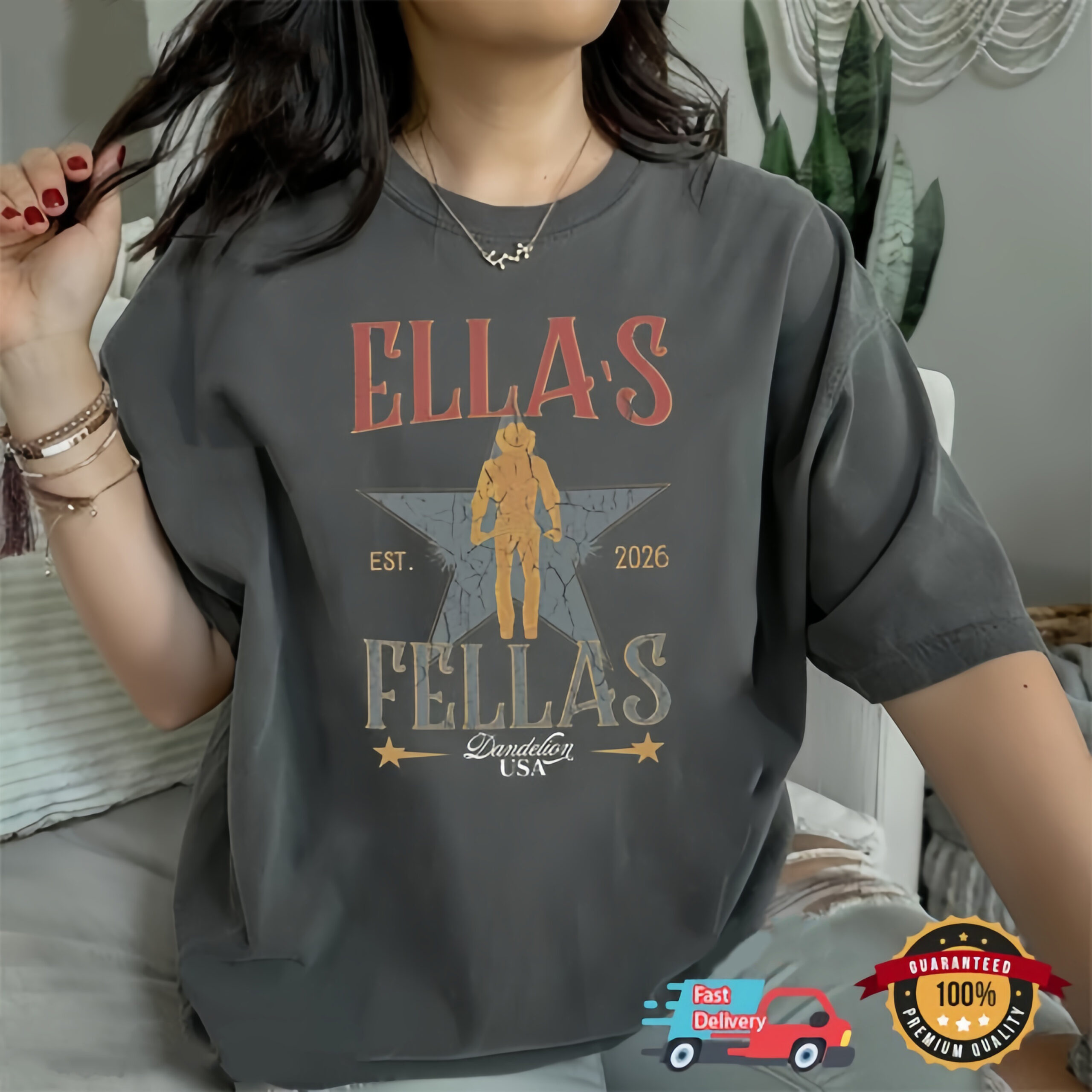 Ella's Fellas Vintage Western Graphic Tee | Country Concert Shirt