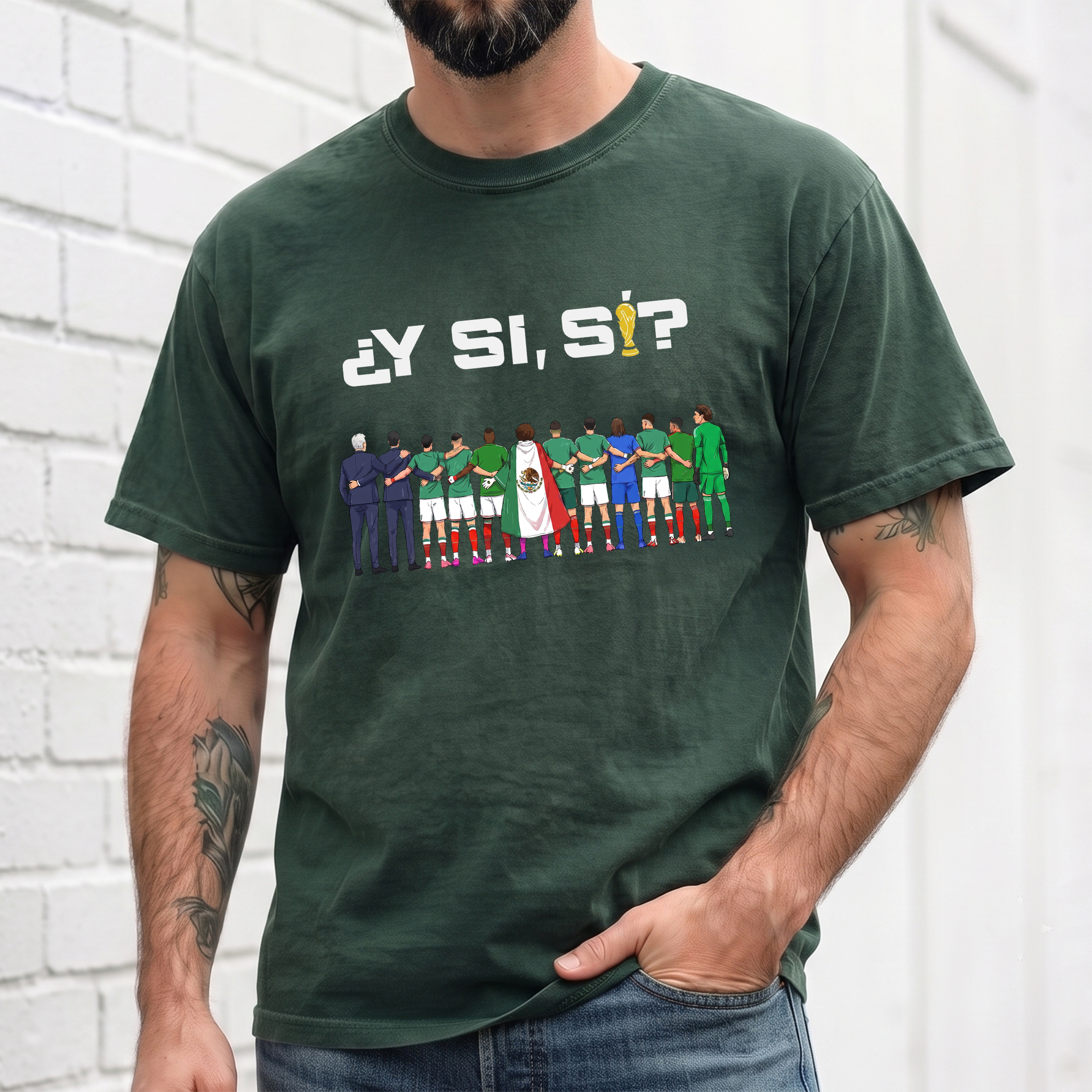 Y Si Si Mexico Soccer Fan Sweatshirt World Cup 2026 Apparel
