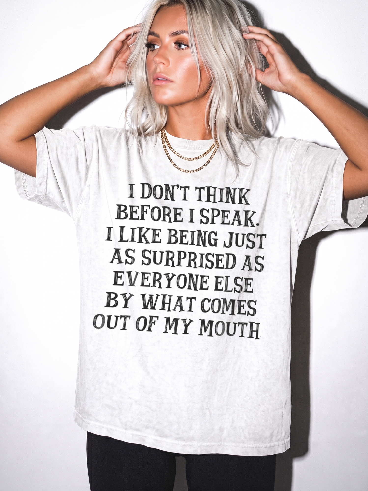 I Don't Think Before I Speak Shirt | Funny Sarcastic Tee