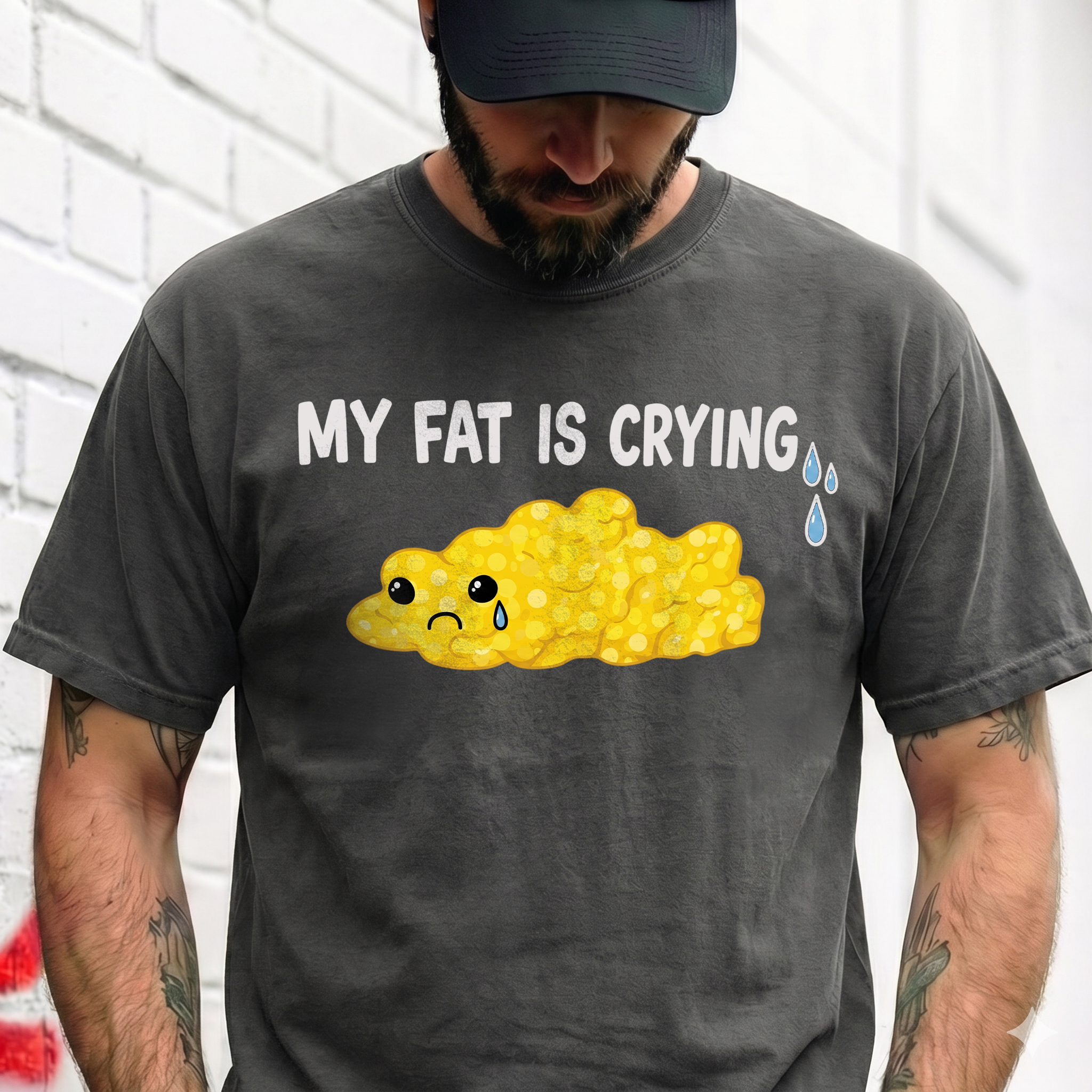My Fat Is Crying Sweatshirt | Funny Gym & Workout Humor Top