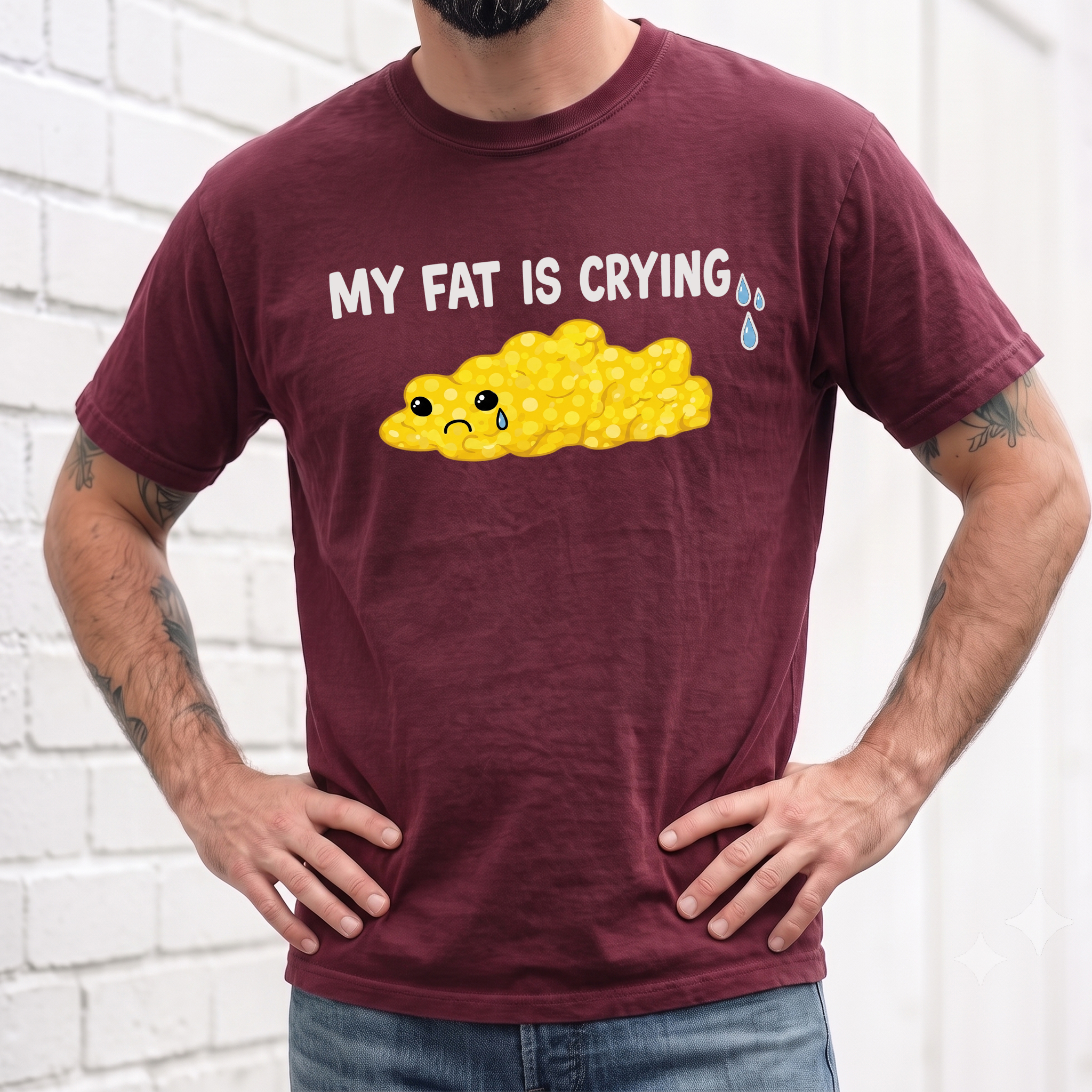 My Fat Is Crying Sweatshirt | Funny Gym & Workout Humor Top